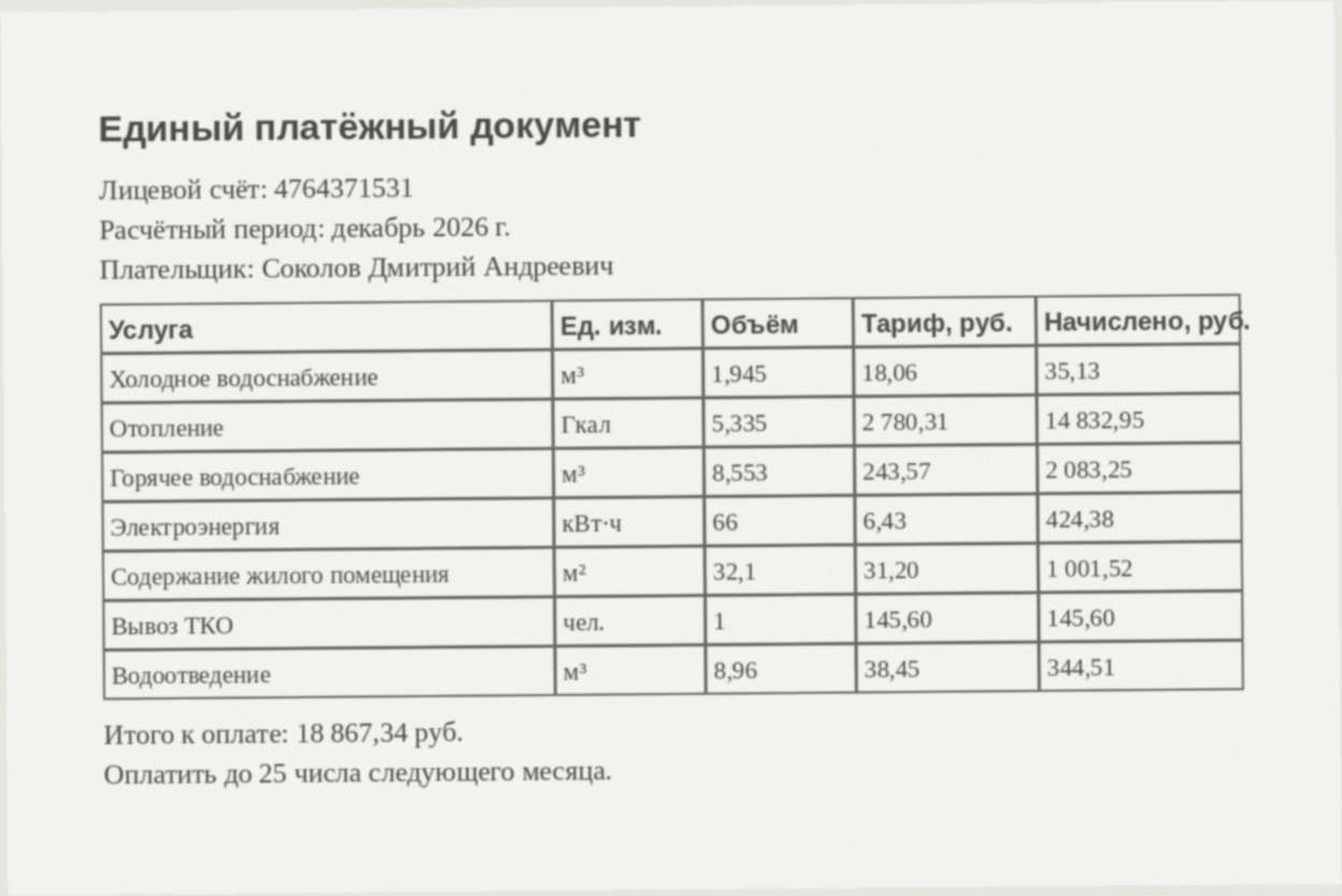 скан квитанции